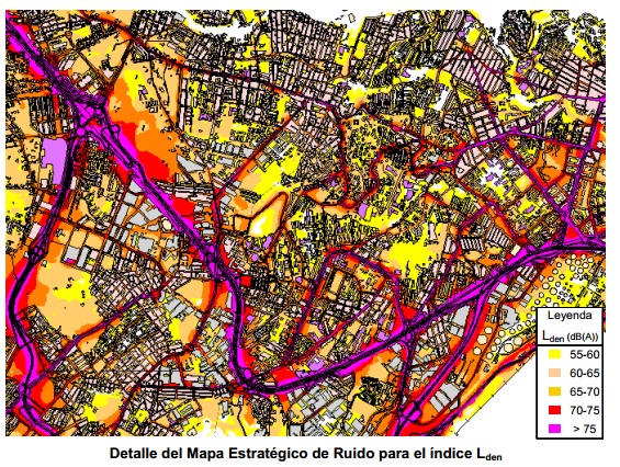 GRAFCAN mapa de ruidos
